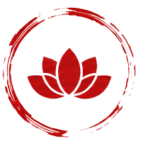 Fiore di loto nel cerchio ensō