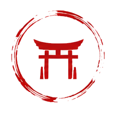 Torii giapponese nel cerchio ensō